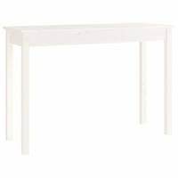 Wandtafel 110x40x75 cm massief grenenhout wit - thumbnail