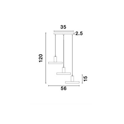 Lyora Design hanglampGarni 3-lichts zwart - 9417051