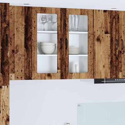 Keukenkast met plank Oudhout 80 x 31 x 80 cm Bewerkt hout