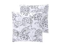LIVARNO Set van 2 satijnen kussenslopen 50 x 60 cm (Bloemen) - thumbnail