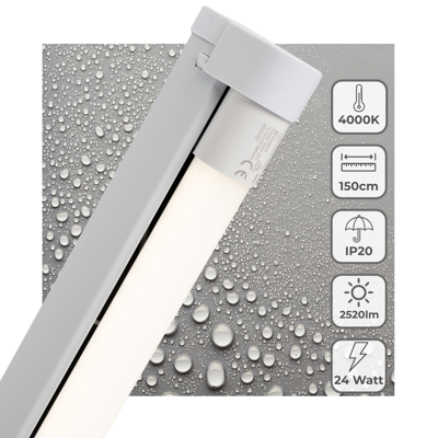 LED&apos;s Light LED licht balk 150 cm voor binnen - Armatuur inclusief LED TL buis - 2520 lm