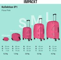 IMPACKT TROLLEY S 4 WIEL 55 CM FLORA PINK - thumbnail