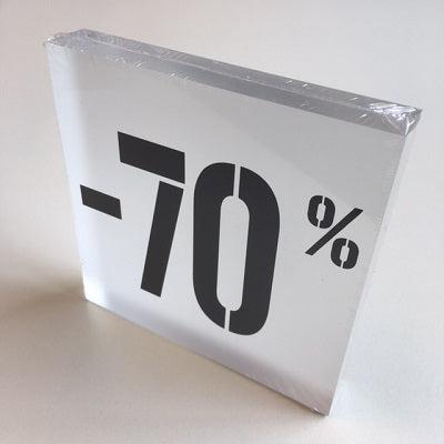 Acryl kortingsblok -70% mat transparant