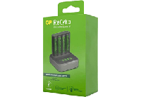 GP ReCyko Speed Charger M451 (USB) met laadstation D451 incl. 4x AA NiMH batterijen 2600mAh - thumbnail
