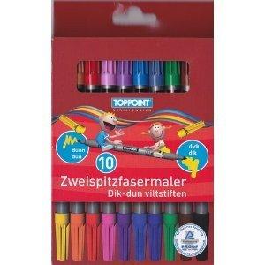 Toppoint Duo Viltstiften 10stuks