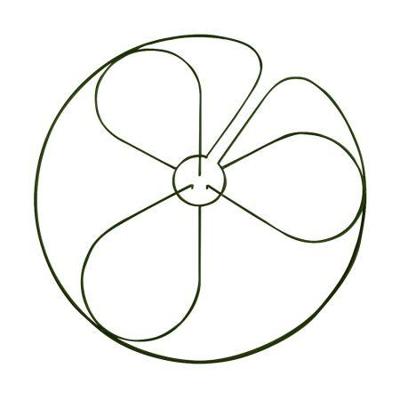 Raster umbrella flower d60 cm Peacock - Peacock