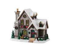 Lemax white christmas verlicht kersthuisje Caddington Village 2024 - thumbnail