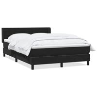 Boxspring met matras fluweel zwart 160x210 cm - thumbnail