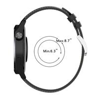 Garmin Forerunner 970 / 570 (47mm) / 255 - Luxe leren bandje - Zwart - leather - thumbnail