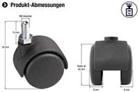 Metafranc Dubbel Wiel 40Mm M8 W - WU0800140 - thumbnail