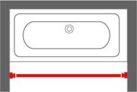 Sealskin Douchegordijnstang 155-255 cm Mat aluminium - thumbnail