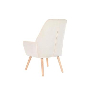 Leunstoel DKD Home Decor Crème Natuurlijk 65 x 75 x 96 cm
