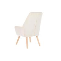 Leunstoel DKD Home Decor Crème Natuurlijk 65 x 75 x 96 cm - thumbnail