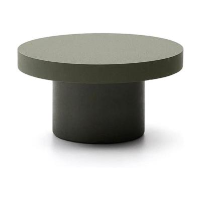 Kave Home Aiguablava salontafel Ø90 cm cement Groen