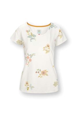Pip Studio Tilly Top Korte Mouw Blossom Chique Wit XS