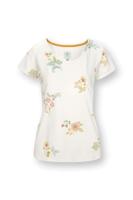 Pip Studio Tilly Top Korte Mouw Blossom Chique Wit XS - thumbnail