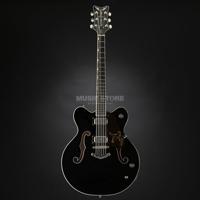 Gretsch G6636-RF Richard Fortus Signature Falcon Black semi-akoestische gitaar met koffer - thumbnail
