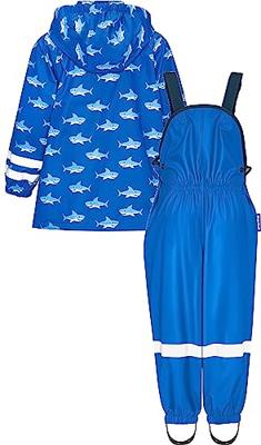 Playshoes regenpak 2-delig Vissen Blauw-140