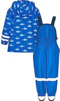 Playshoes regenpak 2-delig Vissen Blauw-140 - thumbnail