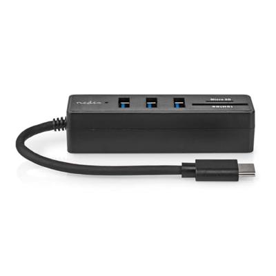 Nedis USB-Hub | 1x USB-C | 3x USB A Female | 5-Poorts poort(en) | USB 3.2 Gen 1 | USB Gevoed | 5 Gbps | SD & MicroSD - CCGB64250BK01 Nedis USB-Hub | 1x USB-C | 3x USB A Female | 5-Poorts poort(en) | USB 3.2 Gen 1 | USB Gevoed | 5 Gbps | SD & MicroSD - CCGB64250BK01