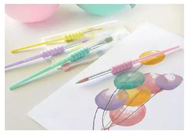 Faber-Castell Faber castell fc-481620 penselenset soft touch 4 stuks pastel kleuren Faber-Castell Faber castell fc-481620 penselenset soft touch 4 stuks pastel kleuren