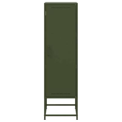 Hoge kast 36x39x123 cm staal olijfgroen Hoge kast 36x39x123 cm staal olijfgroen