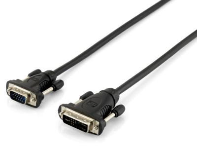 Equip VGA-kabel DVI analoog 12+5 HDB15 1,8 m zwart