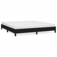 Bedframe zonder matras stof zwart 180x200 cm - thumbnail