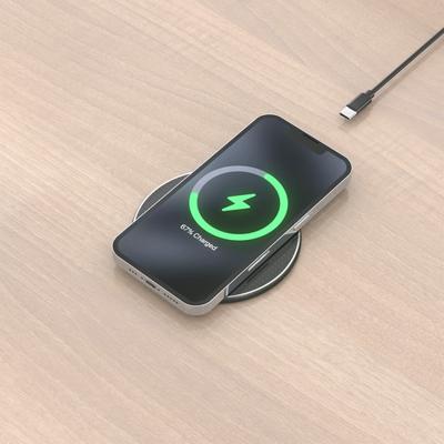 Draadloze oplader Aisens ASCH-15W1WC058-BK Zwart 15 W Draadloze oplader Aisens ASCH-15W1WC058-BK Zwart 15 W