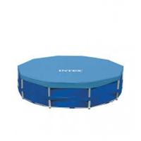 Intex 28032 Afdekzeil voor Frame Zwembad 457cm Blauw - thumbnail