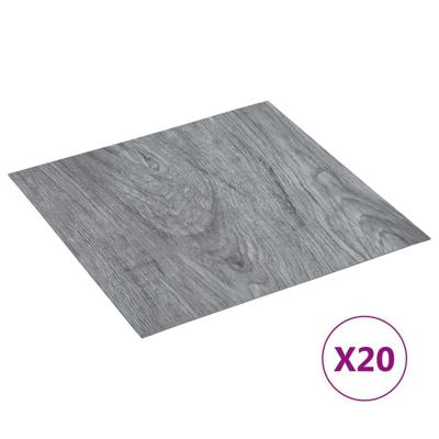 VidaXL Vloerplanken 20 st zelfklevend 1,86 m² pvc lichtgrijs