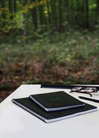 Notbk rhodia greenbook a5 lijn 6-g 180 pag zwart - thumbnail