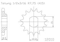 ESJOT Sprocket 415 11z standard - thumbnail