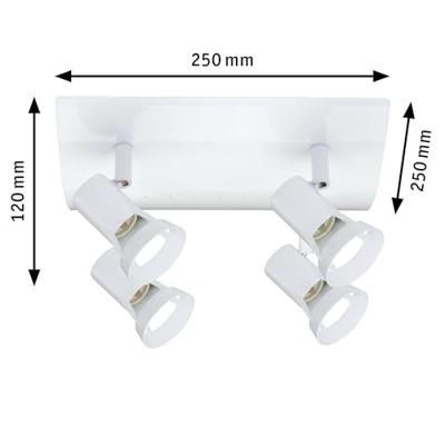 Paulmann Teja 66705 Plafondspot LED GU10 40 W Wit Paulmann Teja 66705 Plafondspot LED GU10 40 W Wit