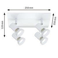 Paulmann Teja 66705 Plafondspot LED GU10 40 W Wit - thumbnail