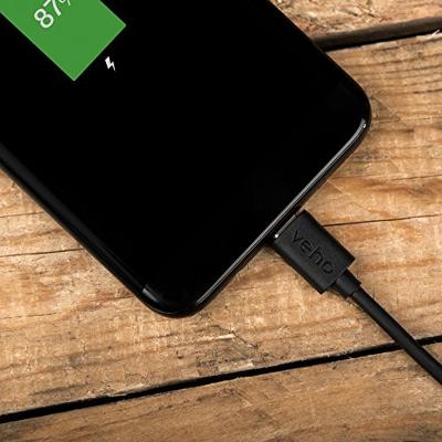 Veho Pebble Apple gecertificeerde MFi Lightning naar USB-kabel, USB-C., 1.0m / 3.3ft, zwart