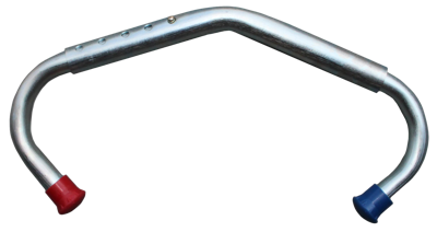 Spanbeugel compleet rood/blauwe dop