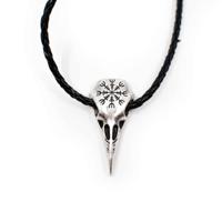 Viking Hanger Zilveren Raaf Vegvisir - thumbnail