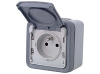 Legrand PLEXO Spatwaterdicht Stopcontact met Klapdeksel - PENAARDE - Niet geschikt voor NL - thumbnail