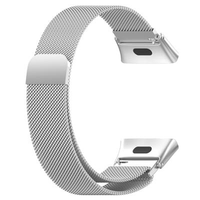 By Qubix - Milanese bandje - Zilver - Compatible met Xiaomi Redmi Watch 3 - Compatible Xiaomi bandje