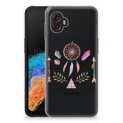 Samsung Galaxy Xcover 6 Pro Telefoonhoesje met Naam Boho Dreamcatcher Samsung Galaxy Xcover 6 Pro Telefoonhoesje met Naam Boho Dreamcatcher
