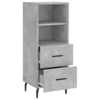 Dressoir 34,5x34x90 cm bewerkt hout betongrijs - thumbnail