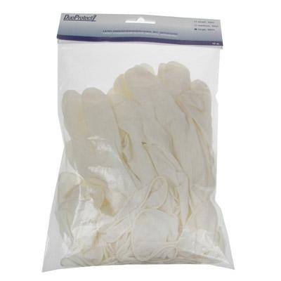 Duoprotect Handschoen latex large 10 Stuks Duoprotect Handschoen latex large 10 Stuks