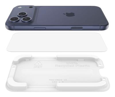 Belkin ScreenForce UltraGlass 2 Screenprotector voor iPhone 17 Pro Max, Krasbestendig, Stoot- en Valbescherming, met Easy Align-Frame voor Bevestiging Zonder Luchtbellen, 9H Gehard Gerecycled Glas
