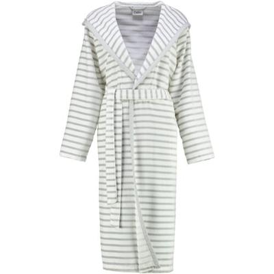 Cawö Cawö Dames Badjas met Capuchon 6596 silber 36
