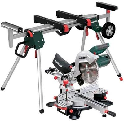 Metabo Afkortzaag KGS 305 M met trekfunctie + KSU 251 onderstel