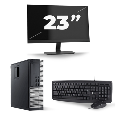 Dell Optiplex 790 SFF - Intel Core i7-2e Generatie - 16GB RAM - 256GB SSD - Windows 10 + 1x 23 inch Monitor
