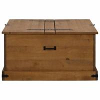 Opbergkist HALDEN 91x91x47 cm massief grenenhout - thumbnail