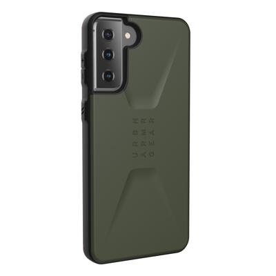 UAG Rugged Case for Samsung Galaxy S21 Plus 5G [6.7-inch] - Civilian Olive - Achterzijde behuizing voor mobiele telefoon - olijfgroen - voor Samsung Galaxy S21+ 5G