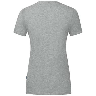 JAKO C6120D T-Shirt Organic Dames - Lichtgrijs Gemeleerd - 34